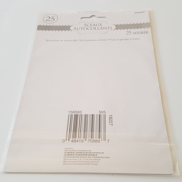 25 pcs Silver Heart Stickers 1" inch - Picture 5 of 5